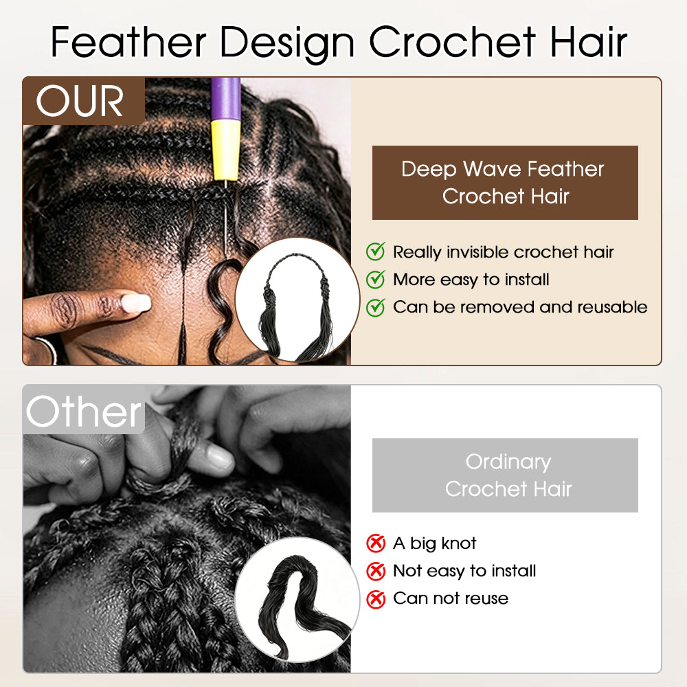 #4 Brown Burmese Curly Crochet Human Hair - Lightweight Seamless Blend