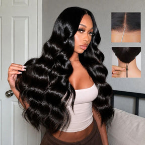 New Pre-Bleached Knots Wear Go Glueless Wig Pre-Cut HD Lace Body Wave Human Hair