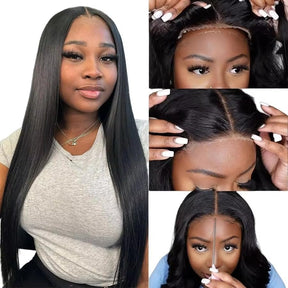 HD Lace Glueless Straight Wig Pre-Plucked 8x5 Pre Cut Lace Closure Wig Wear And Go
