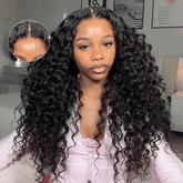 Loose Deep Wave Lace Front Wigs Human Hair Pre Plucked Pre Bleached 180 Density Glueless Human Hair Wigs