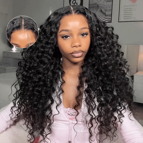 Loose Deep Wave Lace Front Wigs Human Hair Pre Plucked Pre Bleached 180 Density Glueless Human Hair Wigs