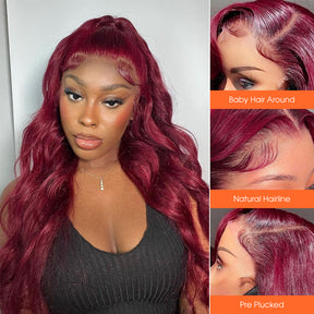 Light 99J 13x6 Body Wave Hd Lace Pre-everything Glueless HD Lace Wigs