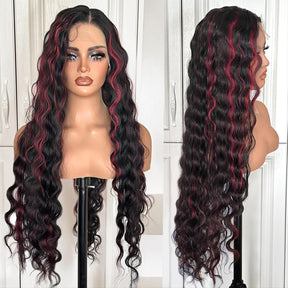 Loose Deep Wave Glueless 13x6 Lace Frontal Wigs Skin Melt HD Lace Human Hair Wigs With Elastic Drawstring
