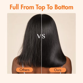 3 In 1 Half Wig | Yaki Straight Bob 220% Density Comfortable Fit Glueless Install Filp Over Half Wig With Adjustable Drawstring