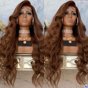 360 Lace Wig  Chocolate Brown invisible Strap Adjustable
