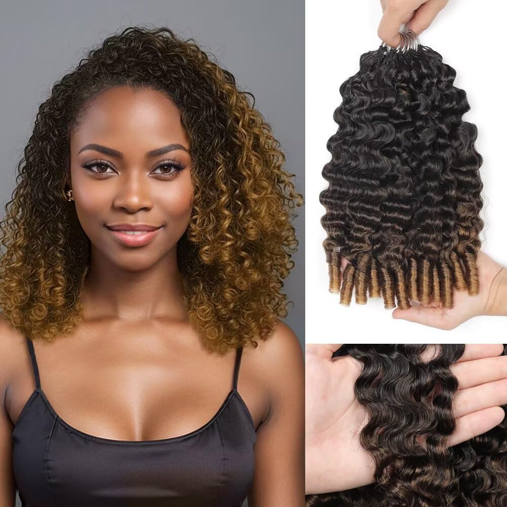 Ombre 1B/27 Burmese Curly Crochet Hair for Natural Styles