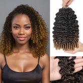 Ombre 1B/27 Burmese Curly Crochet Hair for Natural Styles