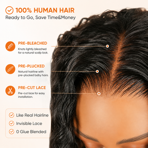 99J Burmese Curly Glueless Wig Bleached Knots 13x6 Full Pull Go Lace Front Wear Go Wig With Flexible Fit Drawstring