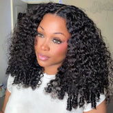 Burmese Curly 13×6 Wig With Spiral Curly Ends Invisi-Drawstring Pre-Everything Human Hair Wig