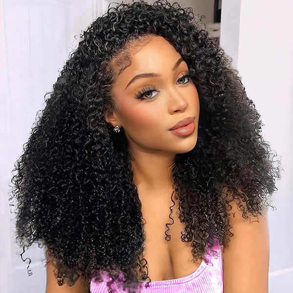 Pizazz Hair 3 In 1 Half Wig | Easy Wear Curly Wear Go Half Wig With Adjustable String Beginner Friendly