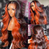Ginger Orange Color 13x4 HD Lace Front Body Wave Wig