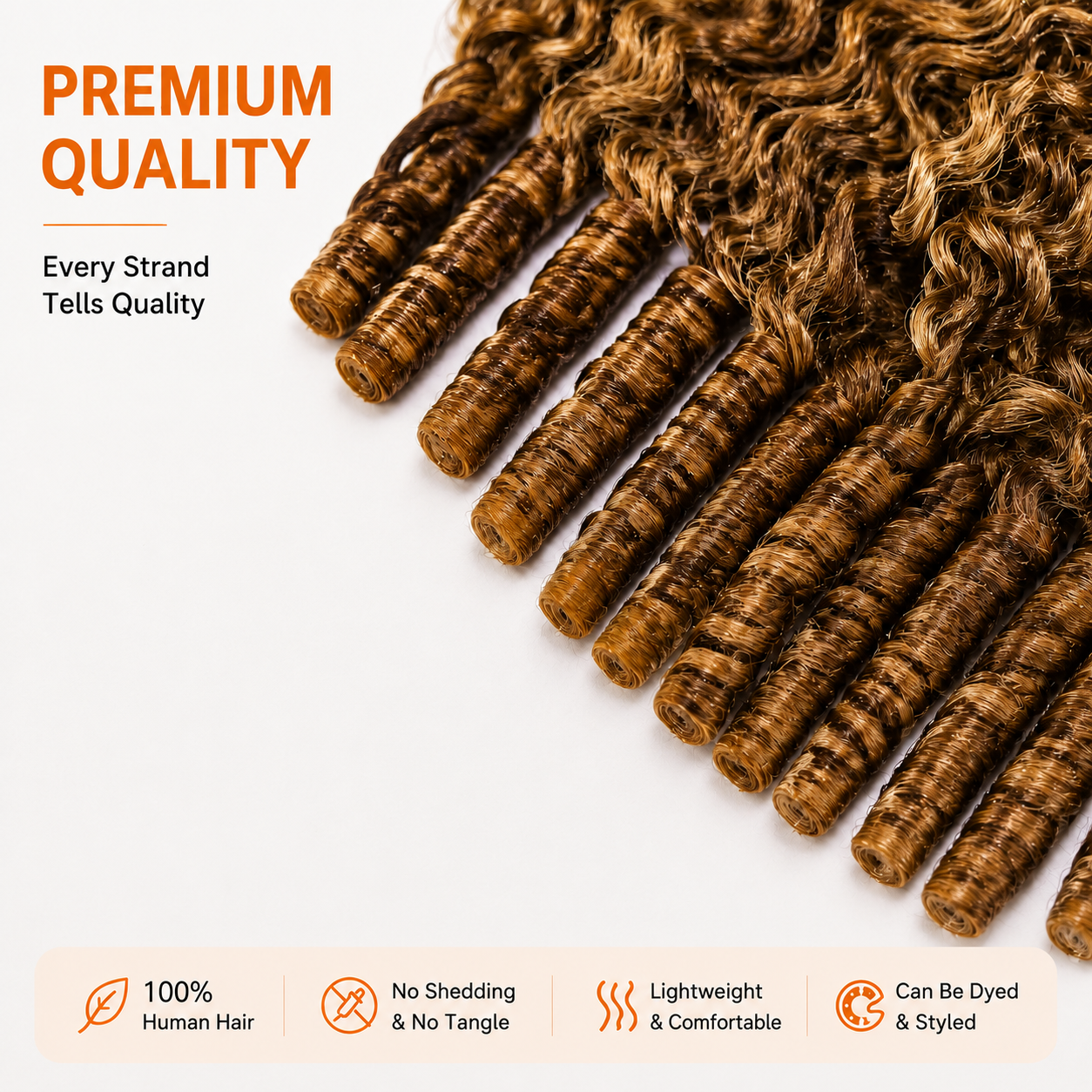 Highlight 4/27 Burmese Curly Crochet Human Hair Pre Separated Miracle Knot Feather Braiding Hair For Boho Knotless Braids