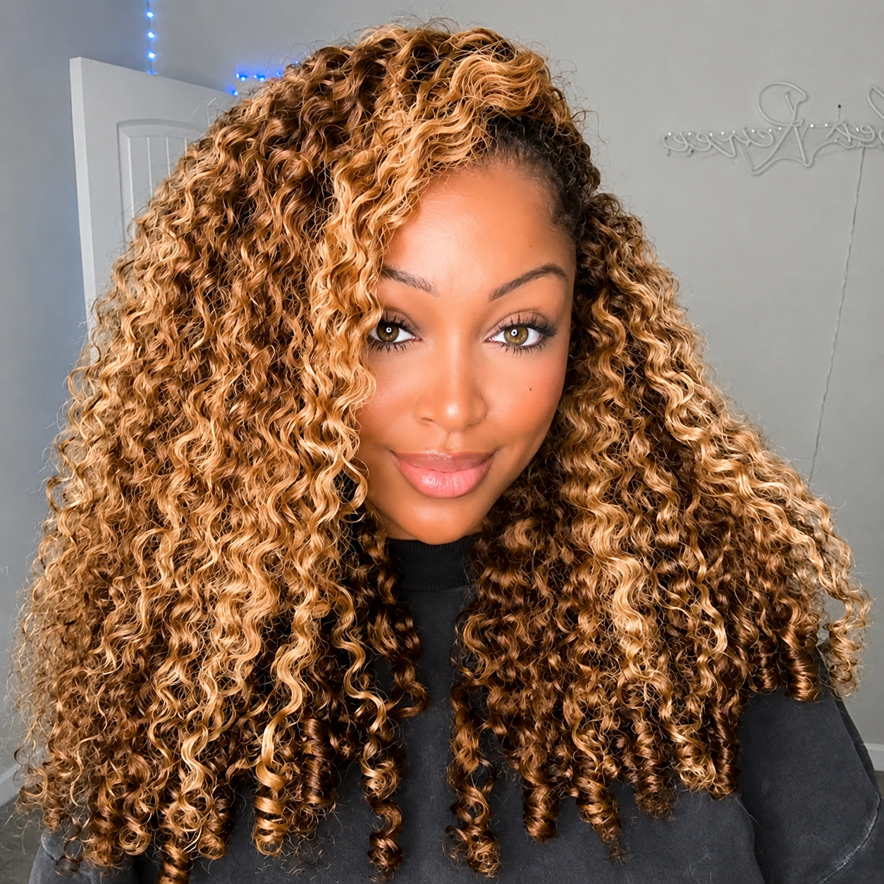 4/27 Highlight Color Burmese Curly Glueless Wig Pull Go 13x6 Full Lace Pre-Everything Wear Go Wig