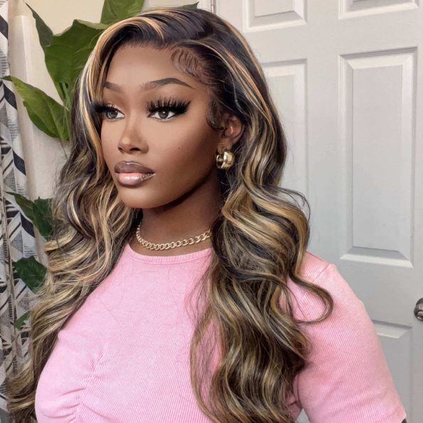 1B/27 Honey Blonde Balayage 13x4 Pre Everything Glueless HD Lace Front Wig Human Hair