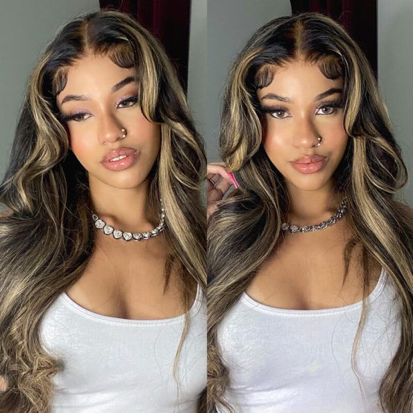 1B/27 Honey Blonde Balayage 13x4 Pre Everything Glueless HD Lace Front Wig Human Hair