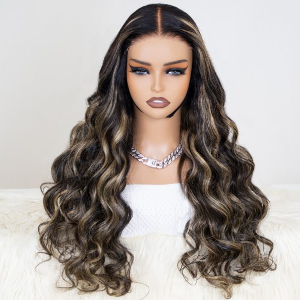 1B/27 Honey Blonde Balayage 13x4 Pre Everything Glueless HD Lace Front Wig Human Hair