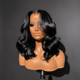 Bouncy Ocean Wave Bob Wig Glueless 8×5 13×4 HD Lace Front Wigs Human Hair 220% Density