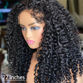 4C Edges Natural Hairline Curly 8x5 Glueless Lace Wigs Human Hair Pre Plucked 180% Density
