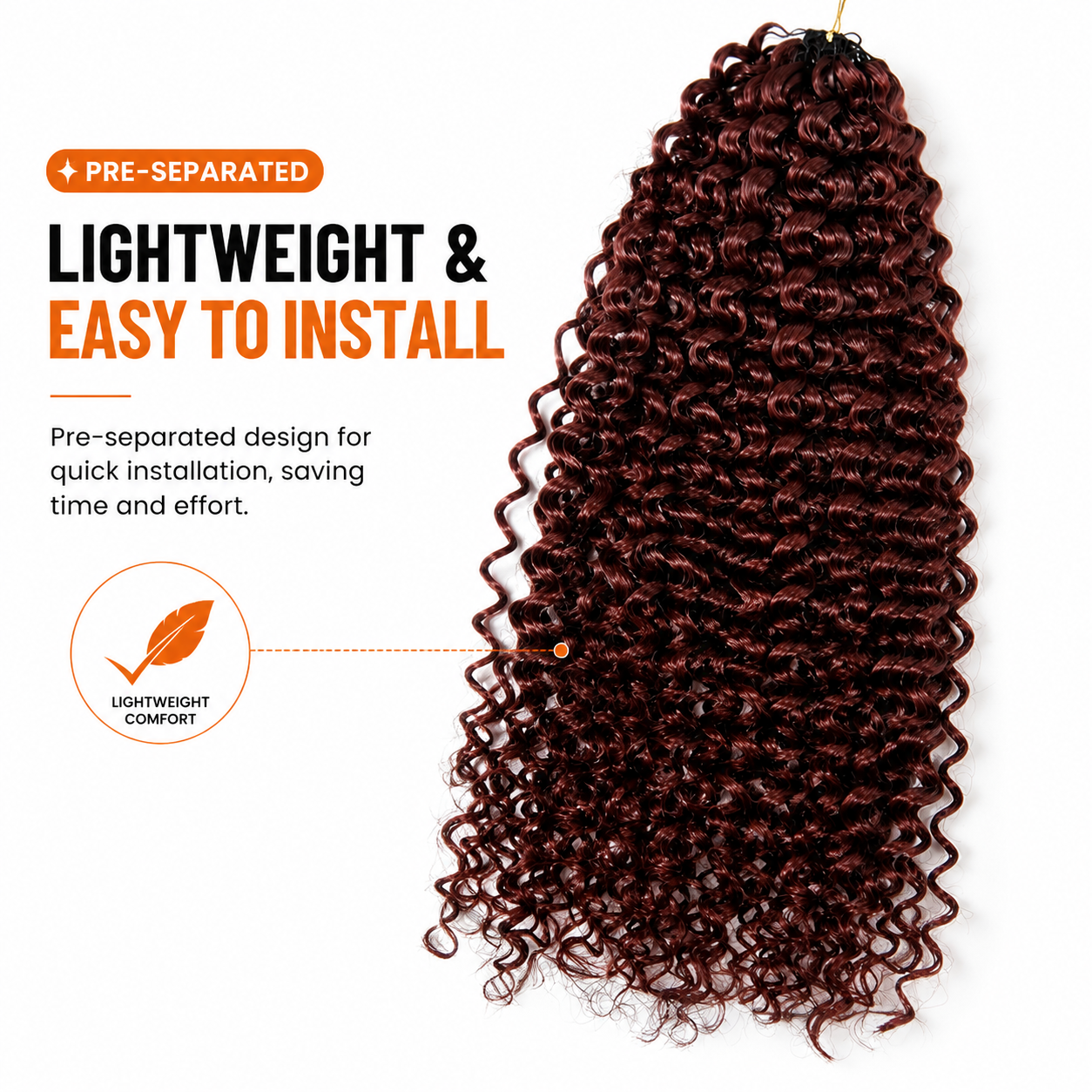 4# Brown Kinky Curly Human Hair Crochet Hair Reusable Upgraded Real Human Hair Crochet Extensions