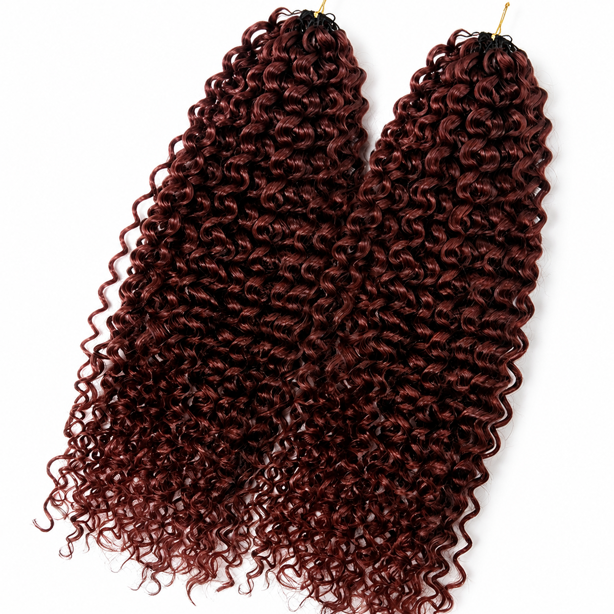 4# Brown Kinky Curly Human Hair Crochet Hair Reusable Upgraded Real Human Hair Crochet Extensions