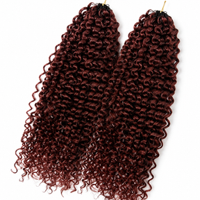 4# Brown Kinky Curly Human Hair Crochet Hair Reusable Upgraded Real Human Hair Crochet Extensions