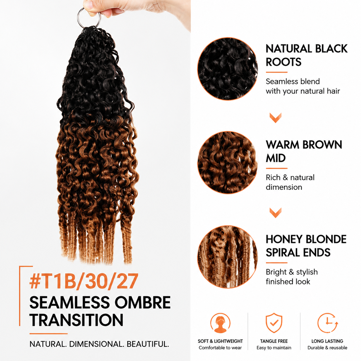 Black Cherry Burmese Curly Crochet Human Hair Pre Separated Miracle Knots Feather Crochet Hair Extensions
