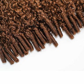 T1B/30 Raw Burmese Curly Crochet Human Hair Pre Separated Miracle Knot Feather Braiding Hair For Boho Knotless Braids
