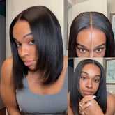 Pizazz Hair Layered Cut Yaki Straight BoB Wig Wear Go Glueless Wig Beginner Friendly 220% Density