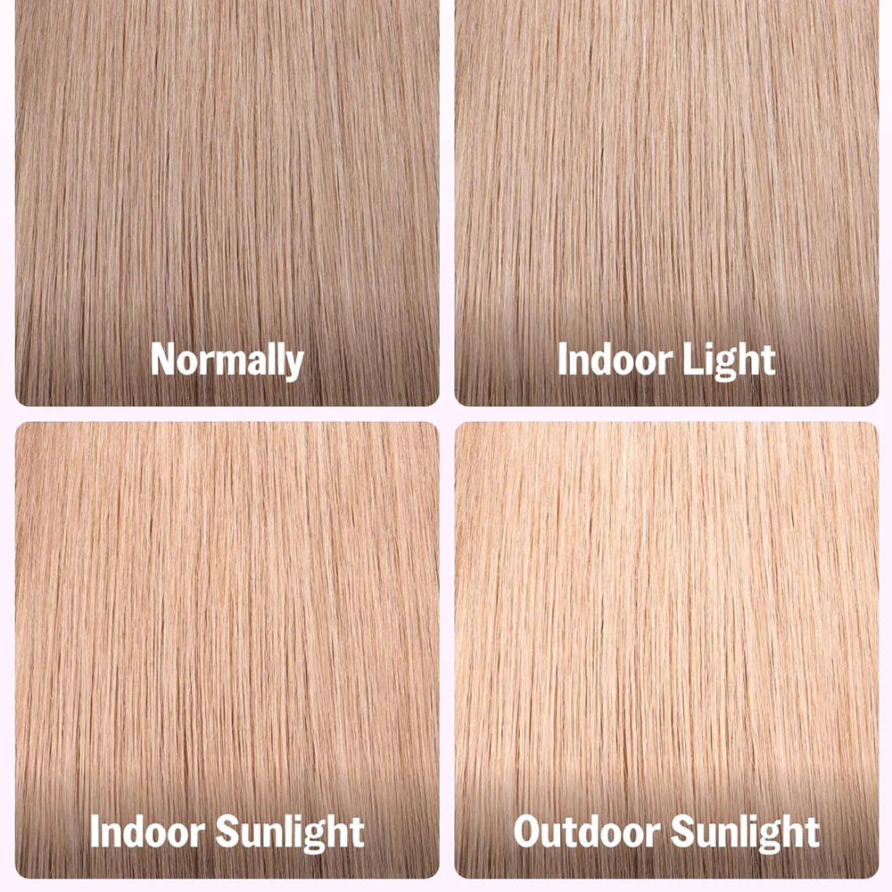 Ash Blonde Mixed Dirty Blonde  With Dark Roots 13x6 HD Glueless Human Hair Wigs 180% Density