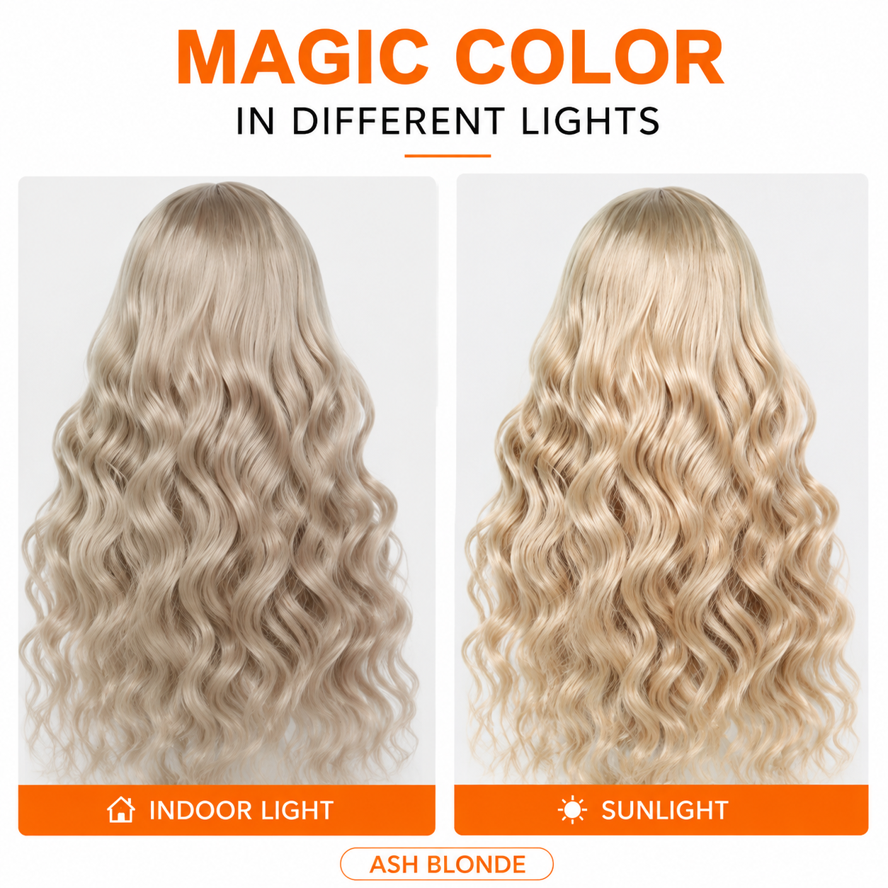 Pizazz Hair Ash Blonde 18# Color Body Wave Human Hair 13x6 HD Lace Frontal Glueless Wigs 180% Density