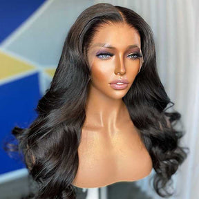 Pre-Bleached Knots Clear & Clean Hairline Glueless Wig HD Lace Front Human Hair Wig Pre-Plucked 180%