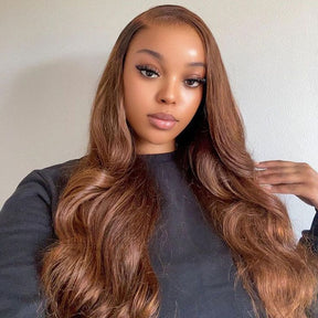360 Lace Wig  Chocolate Brown invisible Strap Adjustable