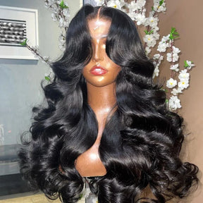 Butterfly Cut With Curtain Bangs Loose Body Wavy Pre Cut 8x5 HD Lace Closure Wig 180% Density