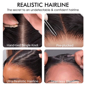 Body Wave Glueless Ear-to-ear 13x6 Frontal HD Lace Wig Human Hair Flexi-Fit Drawstring Cap