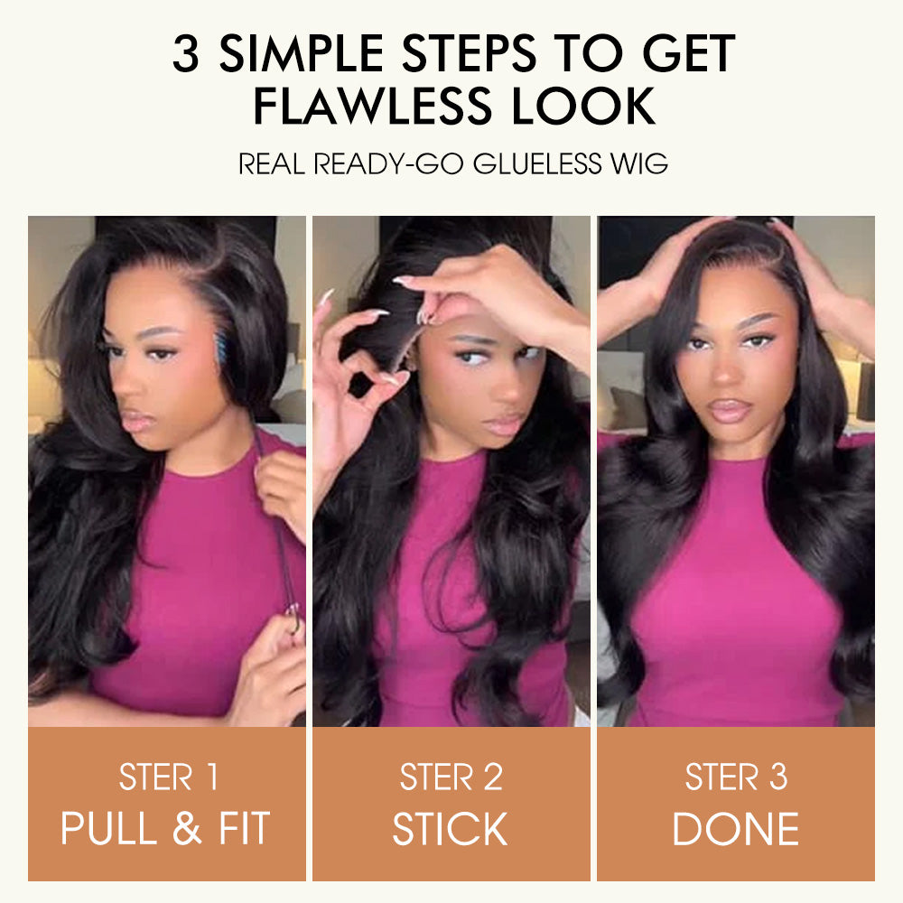 13x6 Full HD Invisible Lace Frontal Wigs Body Wave Human Hair Wigs Pre Plucked Natural Hairline