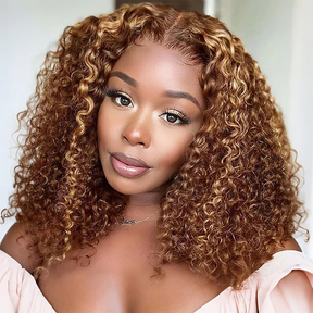Glueless Short Bob Wig Water Wave 8x5 Pre-Cut Lace Bleached Knots Ready To Wear