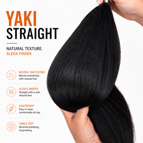 Silky Straight Knotless Feather Crochet Hair | Pre-Looped Pre-Separated Human Hair Extensions