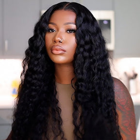 Deep Wave Glueless Wear And Go Wigs Pre Plucked 4x4 & 5x5 Pre Cut Lace Closure Wigs Beginner Friendly
