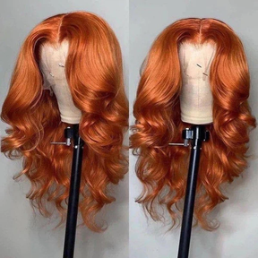Ginger Color 13X6 HD Lace Front Wigs Body Wave Human Hair Wigs