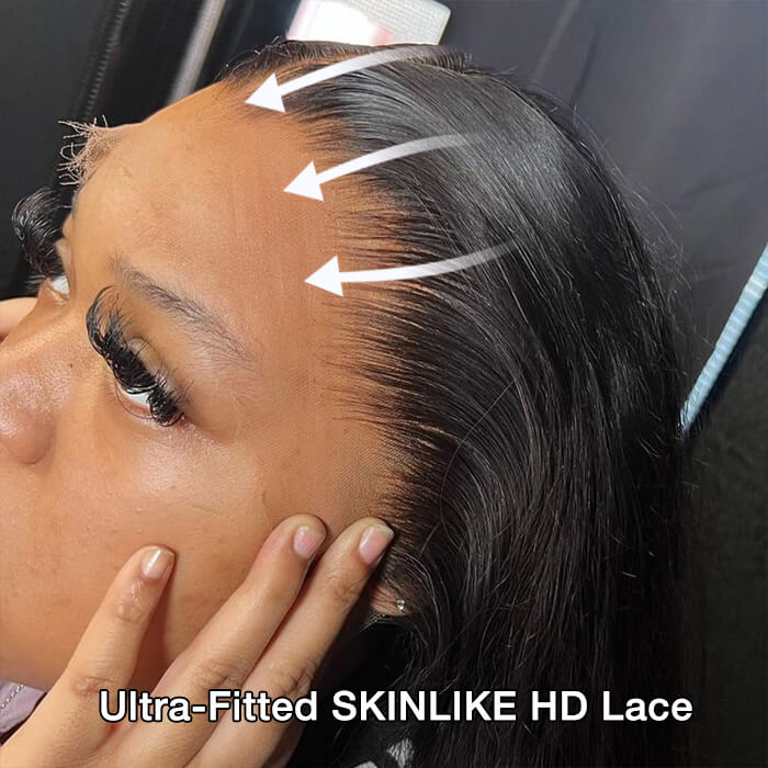 13x6 Full HD Invisible Lace Frontal Wigs Water Wave Human Hair Wigs with Natural Looking Hairline