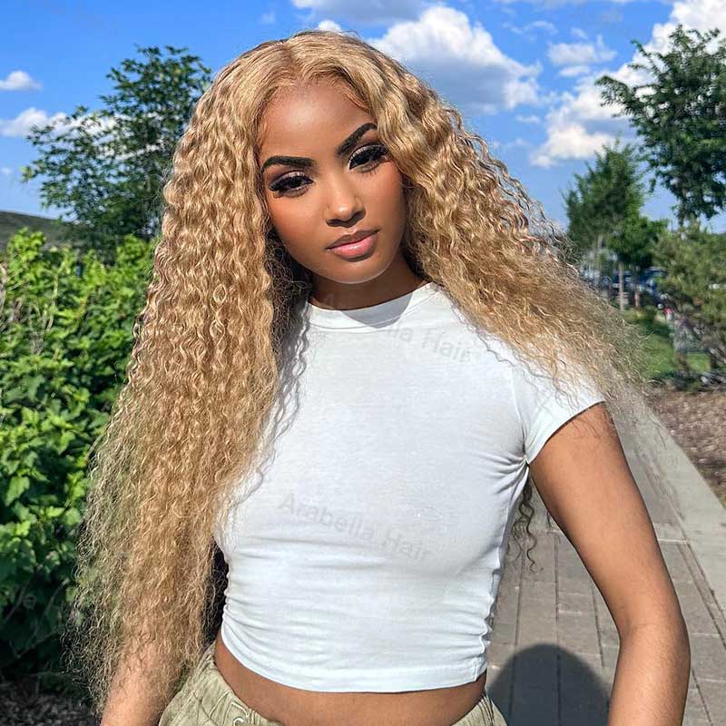 #27 Honey Blonde Loose Deep Wave 13x6 Pre Everything Lace Wig