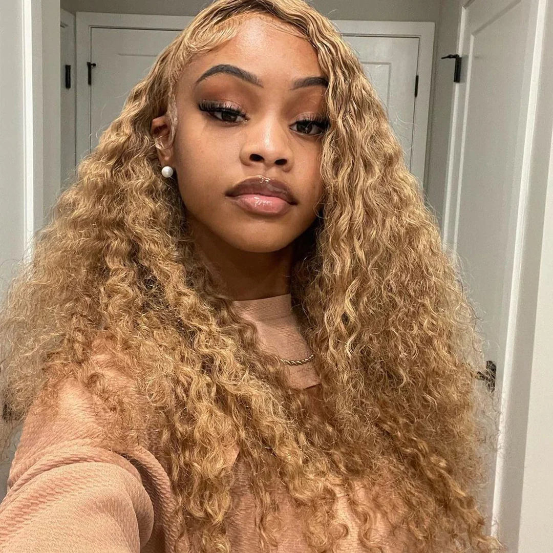 #27 Honey Blonde Loose Deep Wave 13x6 Pre Everything Lace Wig