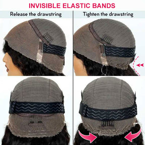 Invisi-String 360 HD Lace Frontal Wig Glueless Pre Bleached Human Hair Wig