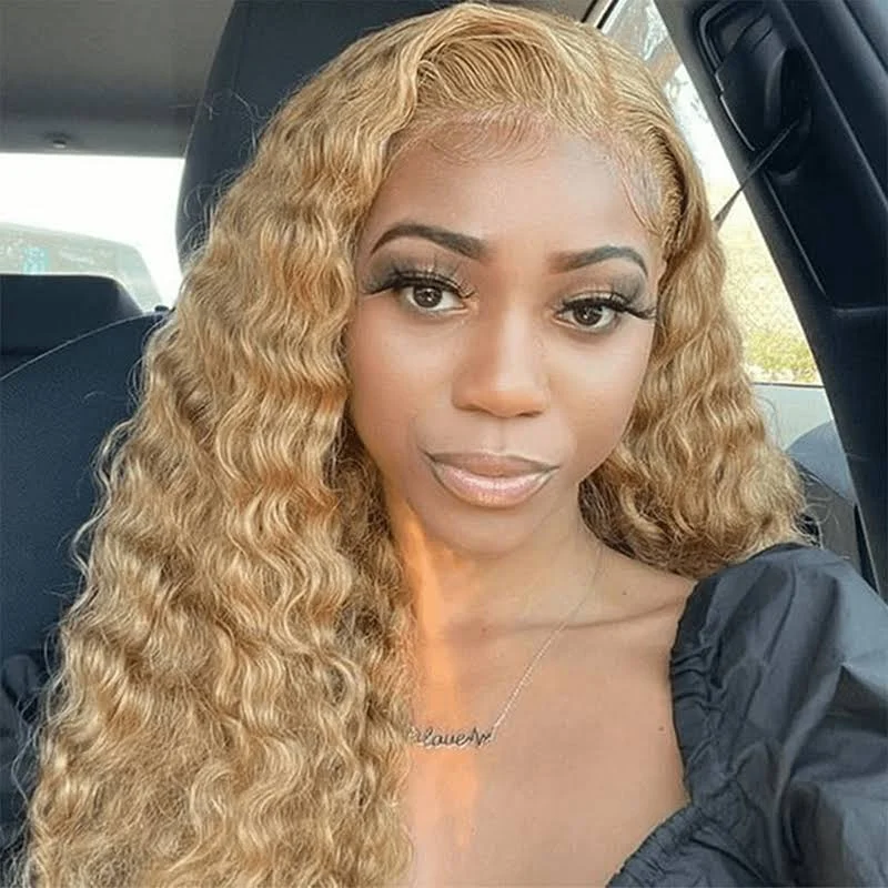 #27 Honey Blonde Loose Deep Wave 13x6 Pre Everything Lace Wig