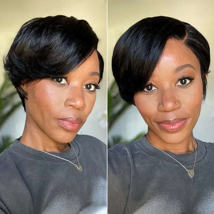 Short Pixie Cut Wig Invisible Lace Hair Short Wig
