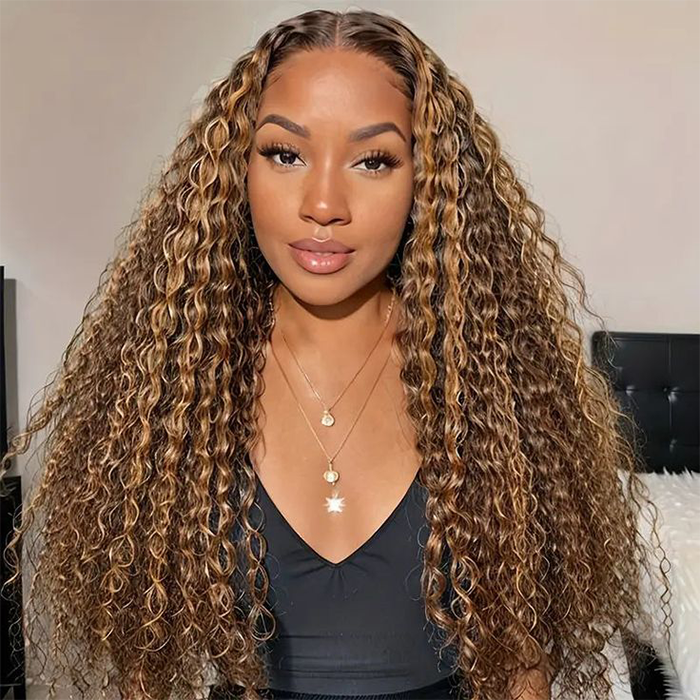 deep wave highlight hd lace wigs