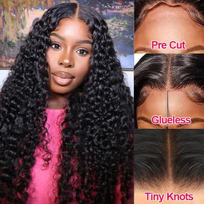 pre-everything 13*6 hd lace full frontal curly wigs