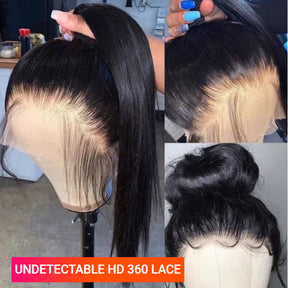 Straight 360 Lace Frontal Wigs
