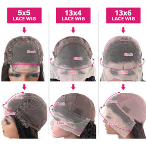 New Curtain Bangs Pre Cut HD Lace Wig Body Wave Guleless Wear&GO Human Hair Wigs