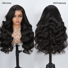 Pizazz Pull & Go Glueless Wig 13×6  Body Wave  Wig Invisi-Drawstring Pre-Everything Human Hair Wig